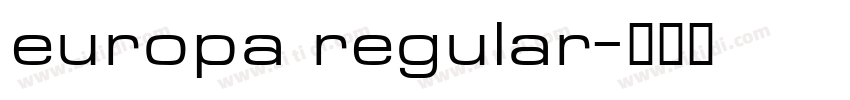 europa regular字体转换